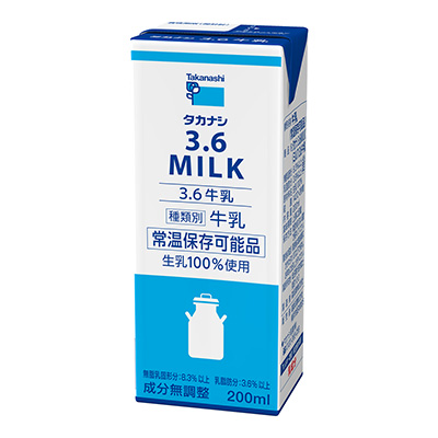 LLBP3.6牛乳200ml | タカナシミルク WEB SHOP